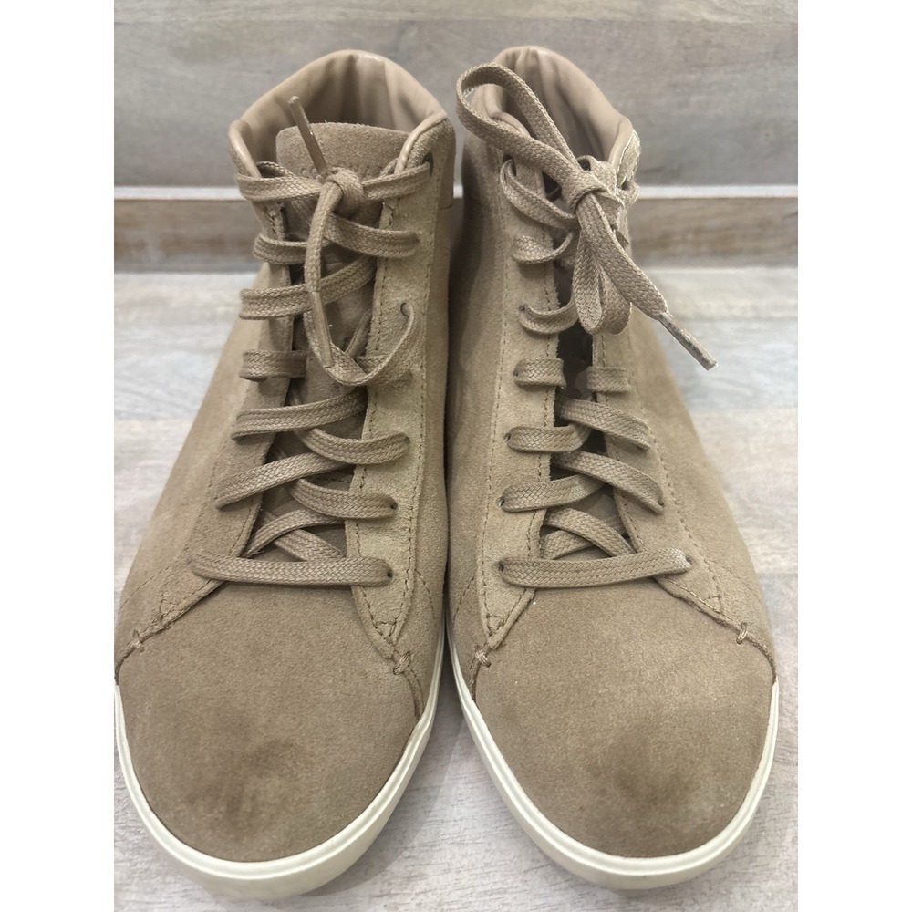 Cole Haan Grand.OS Womens 8 B Taupe Tan Suede High Top Sneakers W10089 - Picture 9 of 11